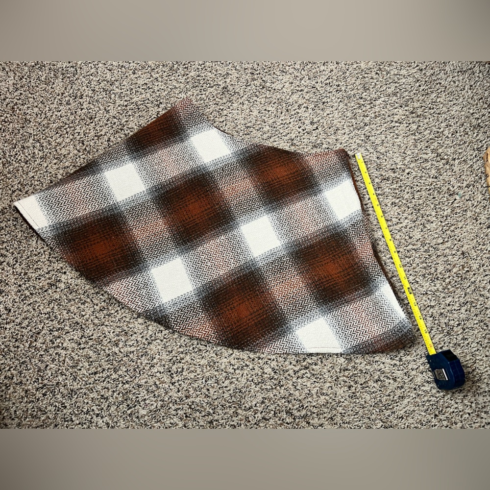 Lulus Plaid You Asked Ivory and Brown Plaid Skater Mini Skirt - Picture 10 of 12